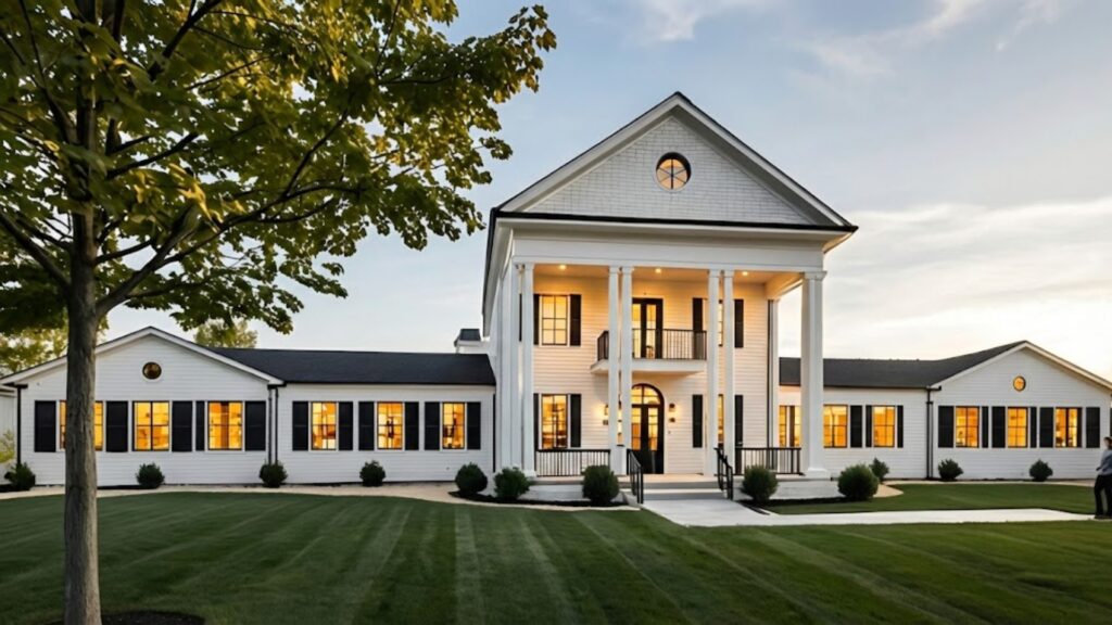 Artist's rendering of the restored County Home building