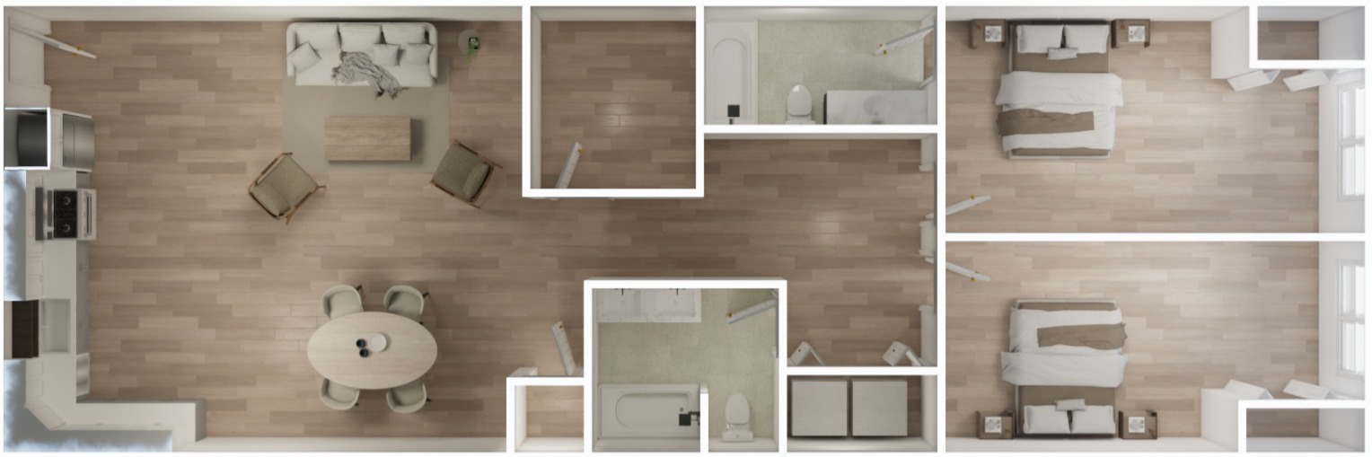 Representative floor plan of The Executive Library (unit 08)